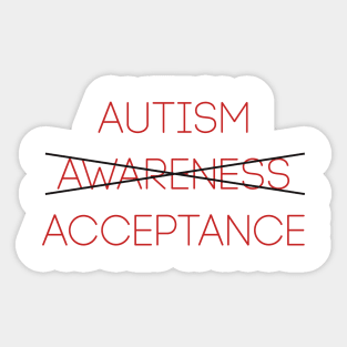 Autism Acceptance Sticker